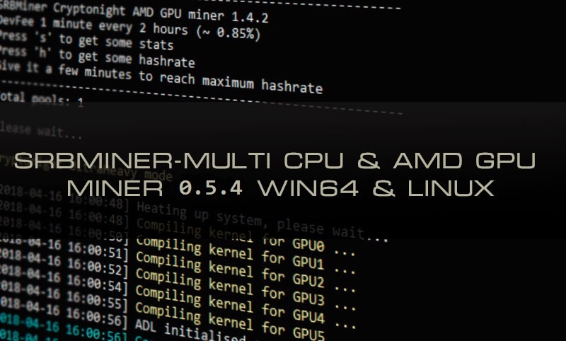 SRBMiner-MULTI AMD & CPU Miner 0.5.4 Win & Linux