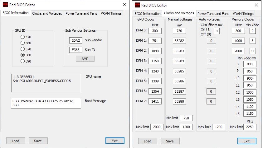 Red BIOS Editor (RBE): Download with support AMD Radeon RX  590/580/570/480/470 - COOL-MINING.ORG