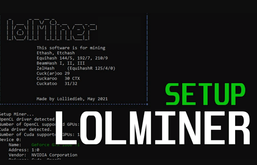 lolMiner 1.65: download and configure for ETH, ETHW, KAS, BNB, ETC