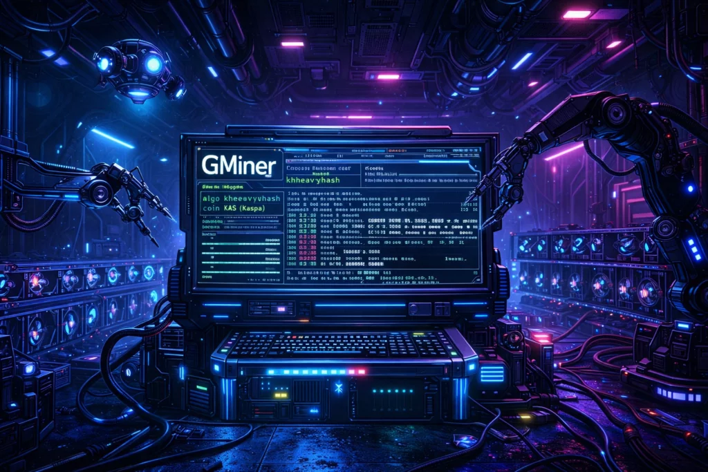 How to set up GMiner for Kaspa mining using the kHeavyHash algorithm